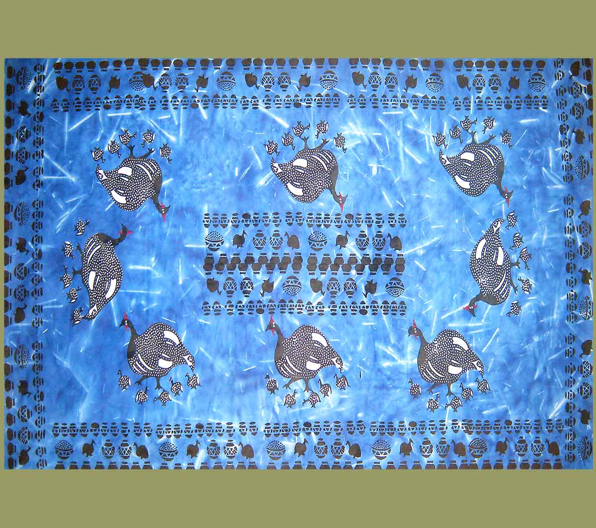 African Guinea Fowl Tablecloth African Guinea Fowl Tablecloth